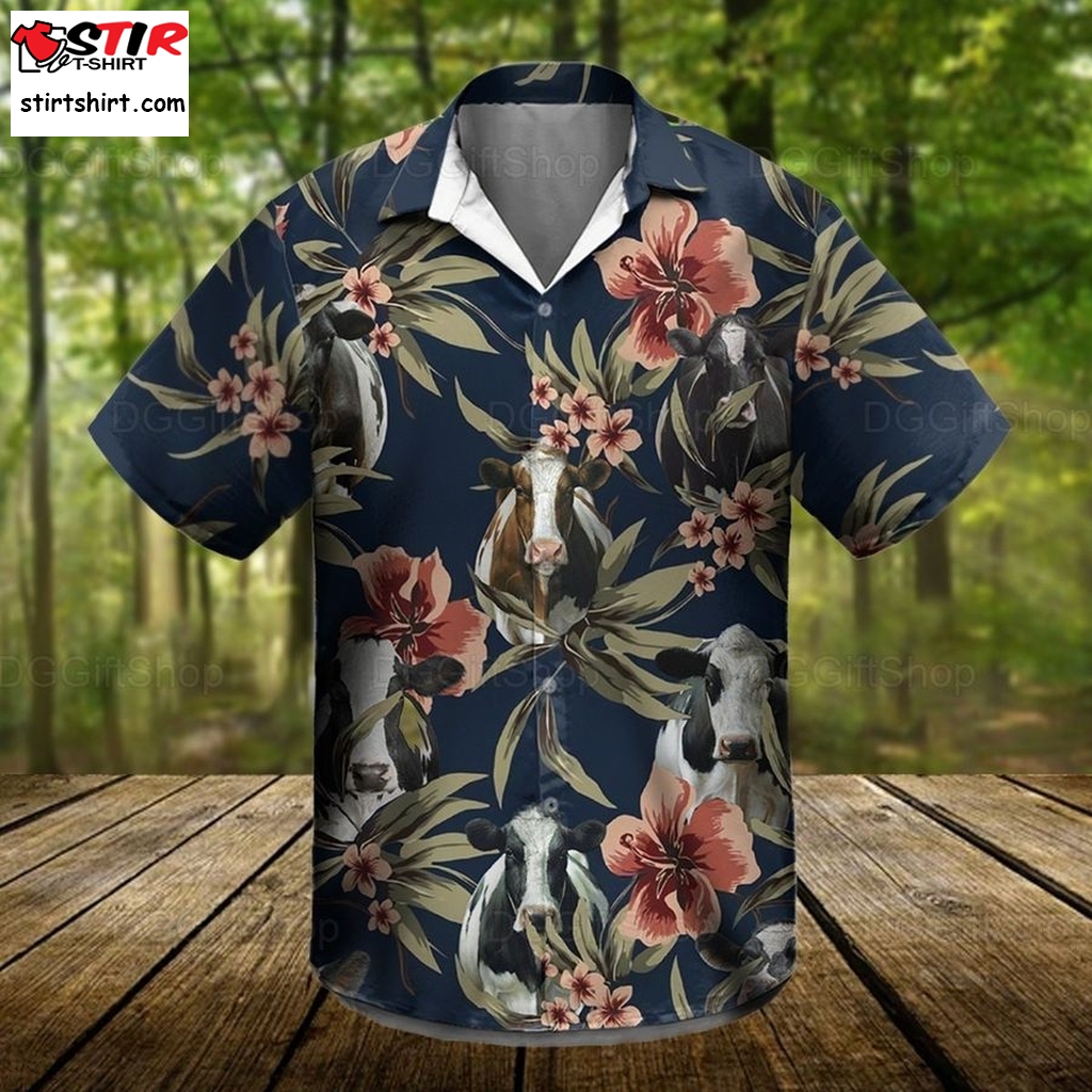 Dairy Cattle Hawaiian Shirt, Cattle Aloha Shirts, Summer Shirts, Cattle Lover, Gift For Him, Heifer Shirt, Shirt For Men, Cow Beach Shirts