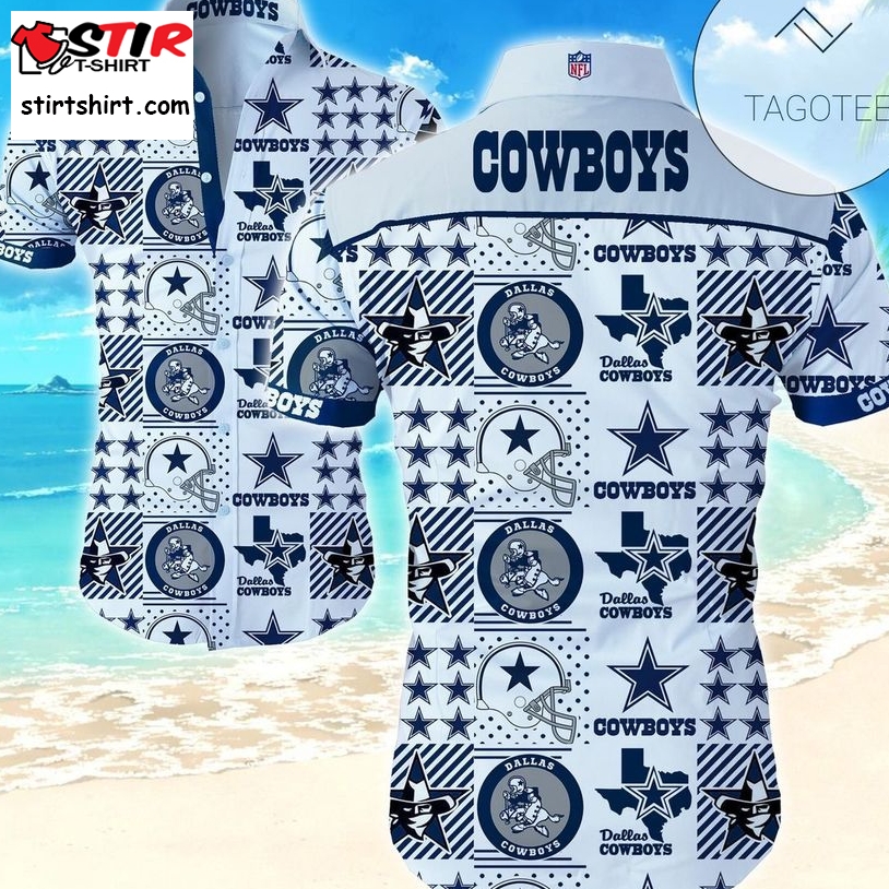 Dallas Cowboys Authentic Hawaiian Shirt 2023S Aloha Shirts Summer Button Up Shirt For Men Beach Wear Short Sleeve Authentic Hawaiian Shirt 2023  Dallas Cowboys 