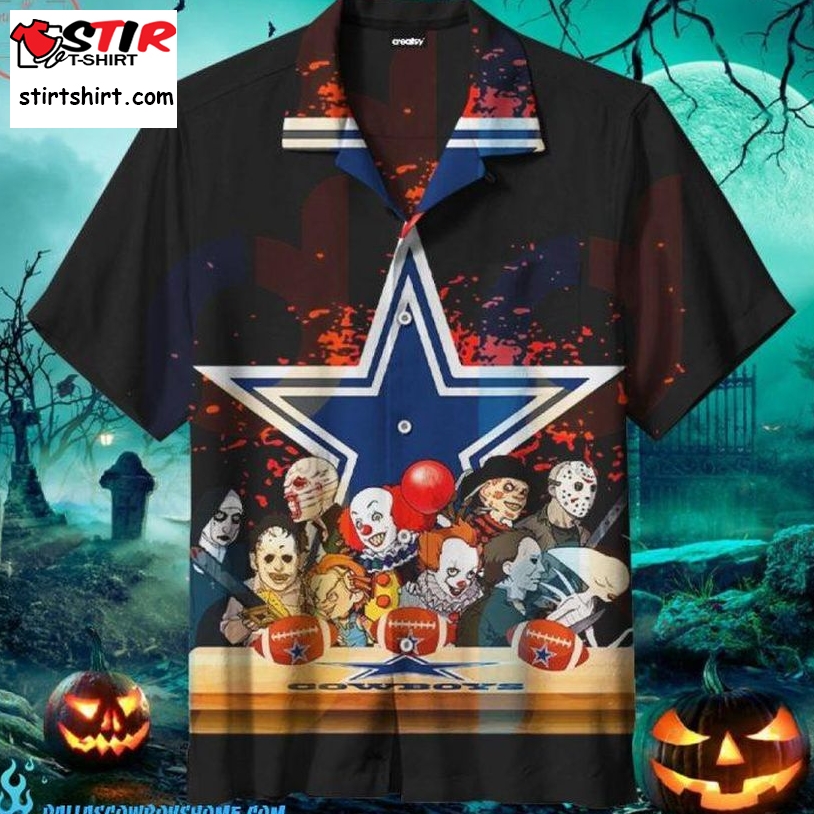 Dallas Cowboys Clown Halloween Hawaiian Shirts  Dallas Cowboys 