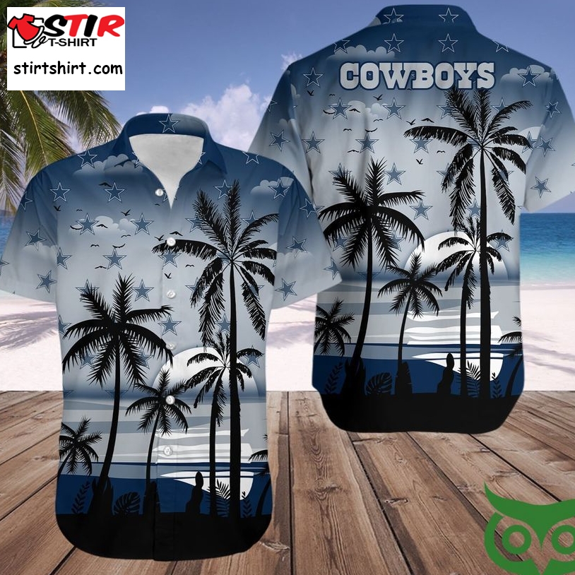 Dallas Cowboys Dark Blue Hawaiian Shirt  Dallas Cowboys 