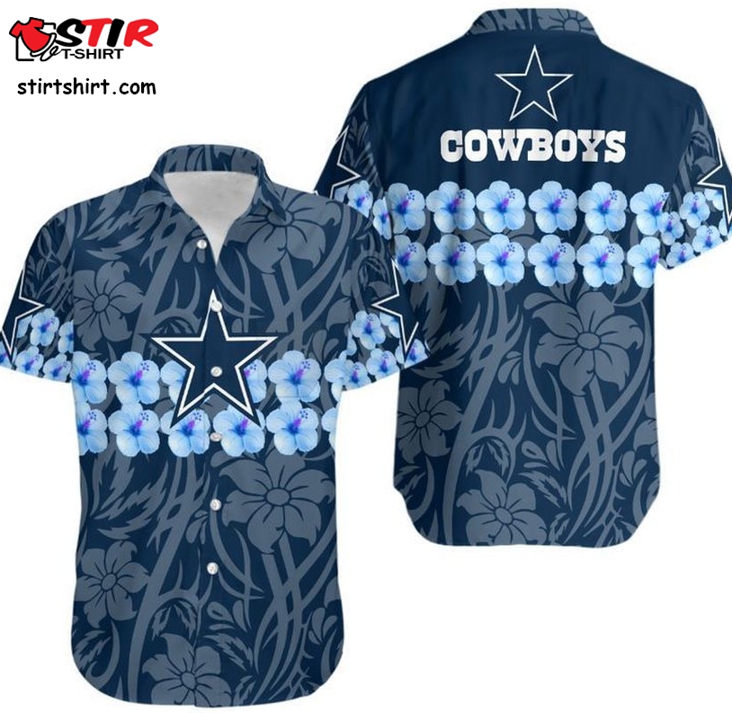 Dallas Cowboys Flower And Logo Hawaii Shirt And Shorts Summer Collection H97  Dallas Cowboys 