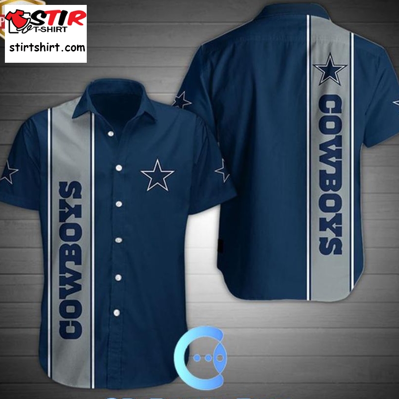 Dallas Cowboys Football Team Aop Button Up Shirt  Dallas Cowboys 