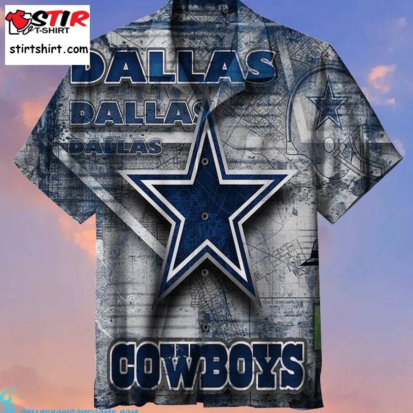 Dallas Cowboys Hawaiian Shirt Tropical Flower Summer 2021  Dallas Cowboys 