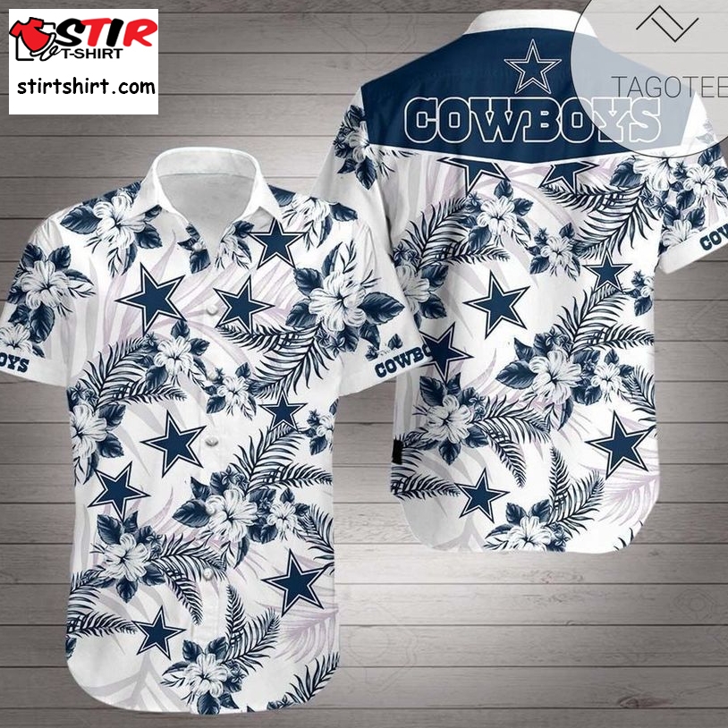 Dallas Cowboys Hibiscus Authentic Hawaiian Shirt 2023  Dallas Cowboys 