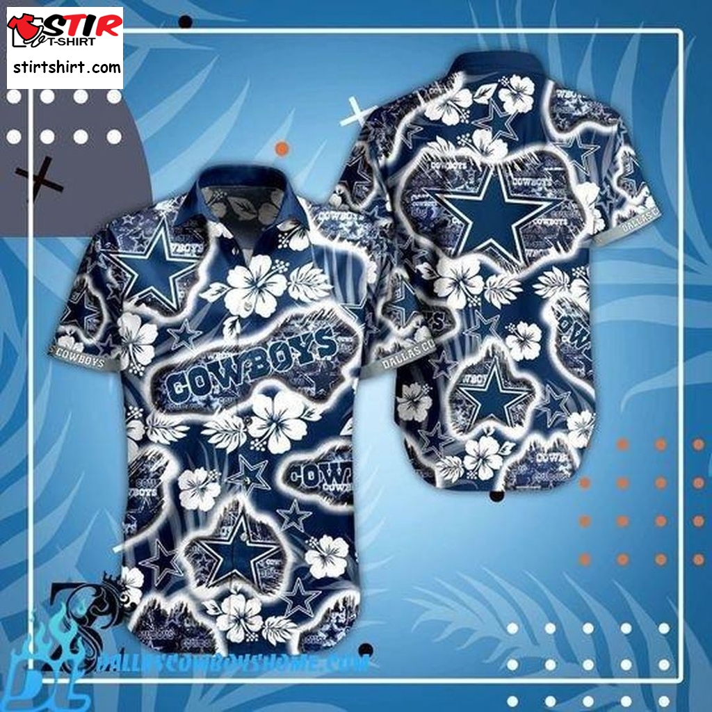 Dallas Cowboys Mens Casual Aloha Hawaiian Shirt  Mens s
