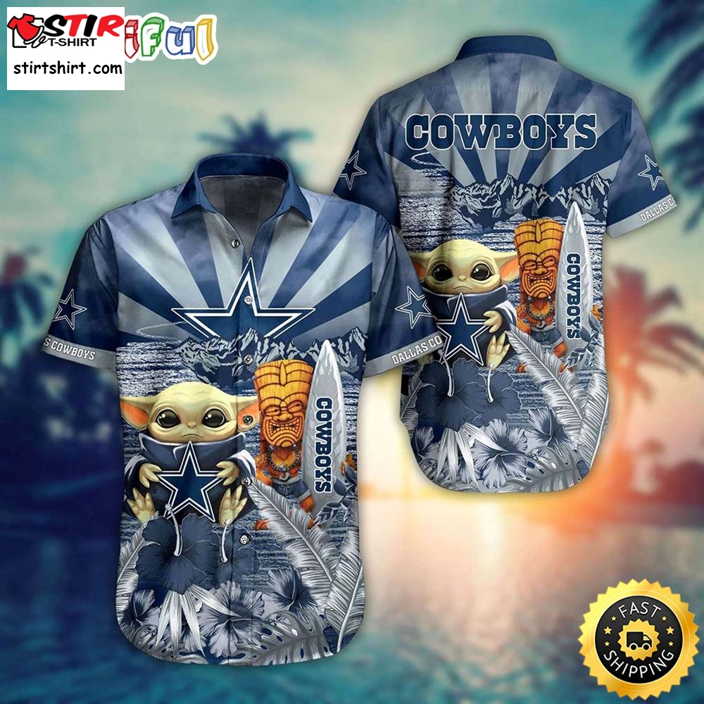 Dallas Cowboys Nfl Baby Yoda Style Summer Trending For Men Women Hawaiian Shirt