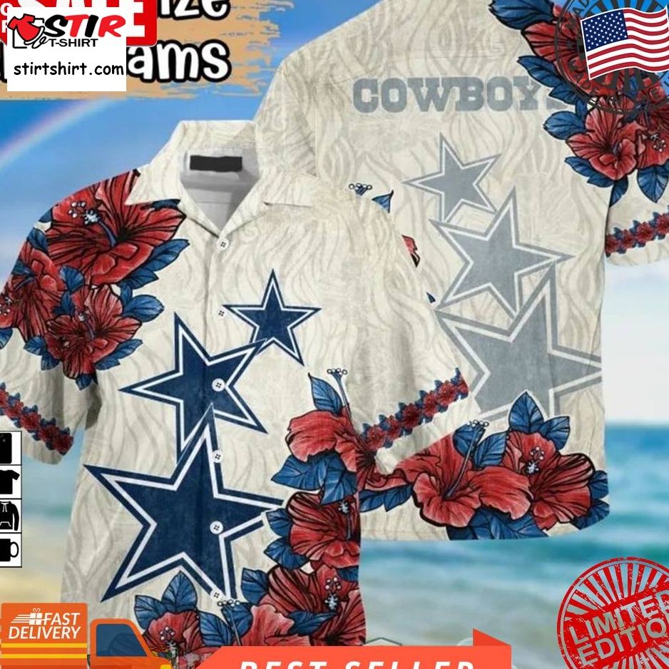 Dallas Cowboys Nfl Hibiscus Hawaiian Shirt  Saleoff  Dallas Cowboys 