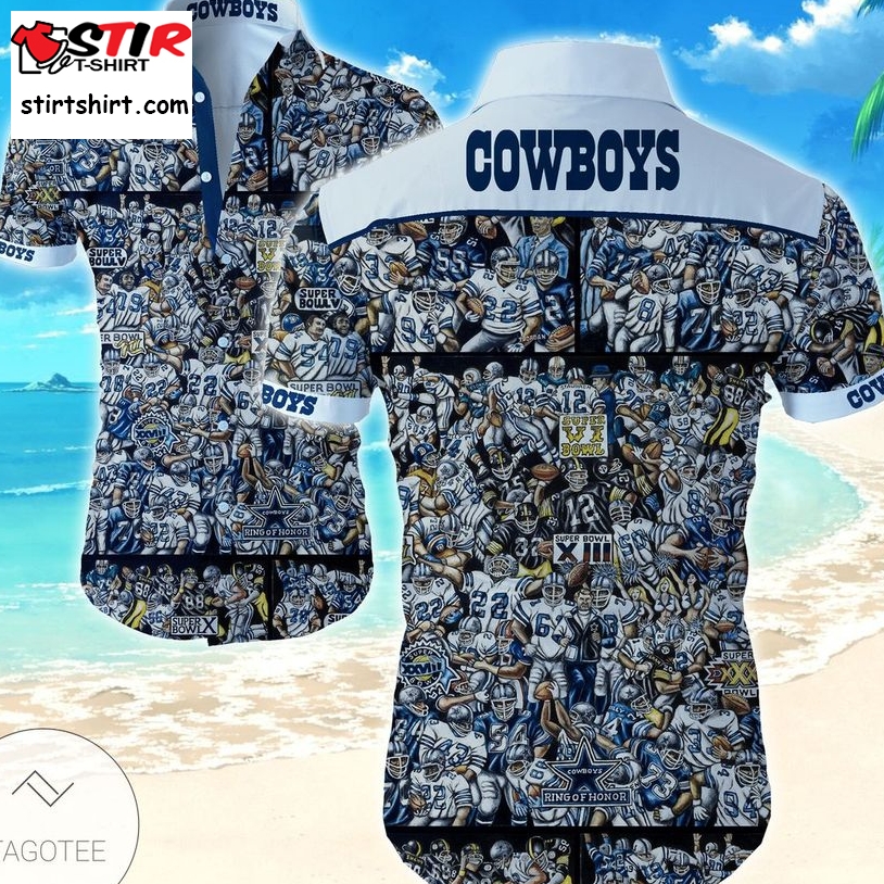 Dallas Cowboys Sport Hawaiian Shirts Funny Aloha Shirts  Dallas Cowboys 