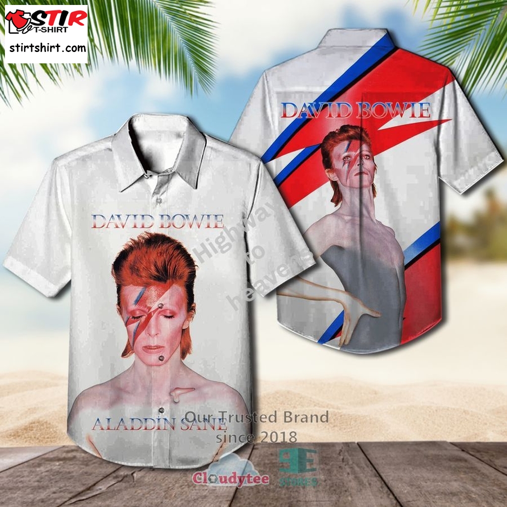 David Bowie Aladdin Sane Album Hawaiian Shirt     Suit