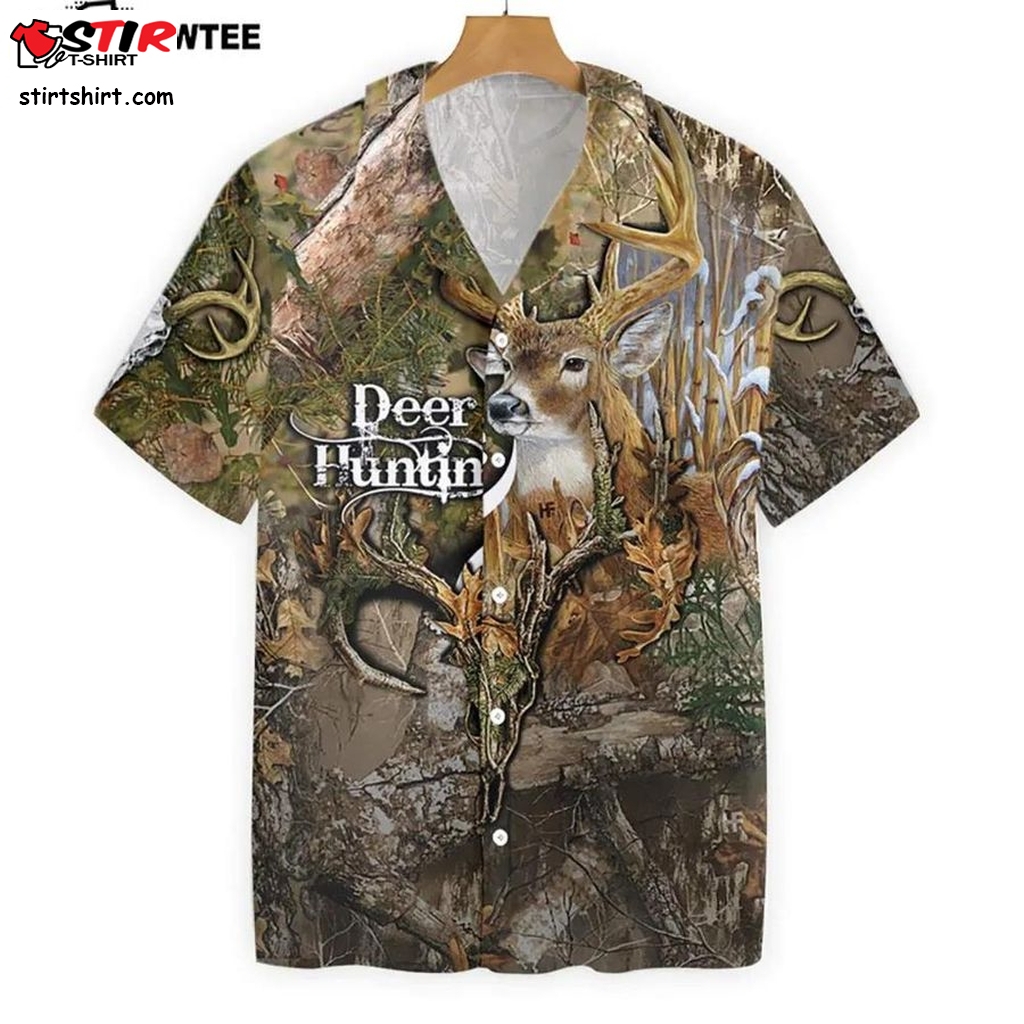 Deer Hunting The Forest Deer Hunting Hawaiian Shirt Aop Printed S To 5Xl  Ace Ventura Shirt Hawaiian