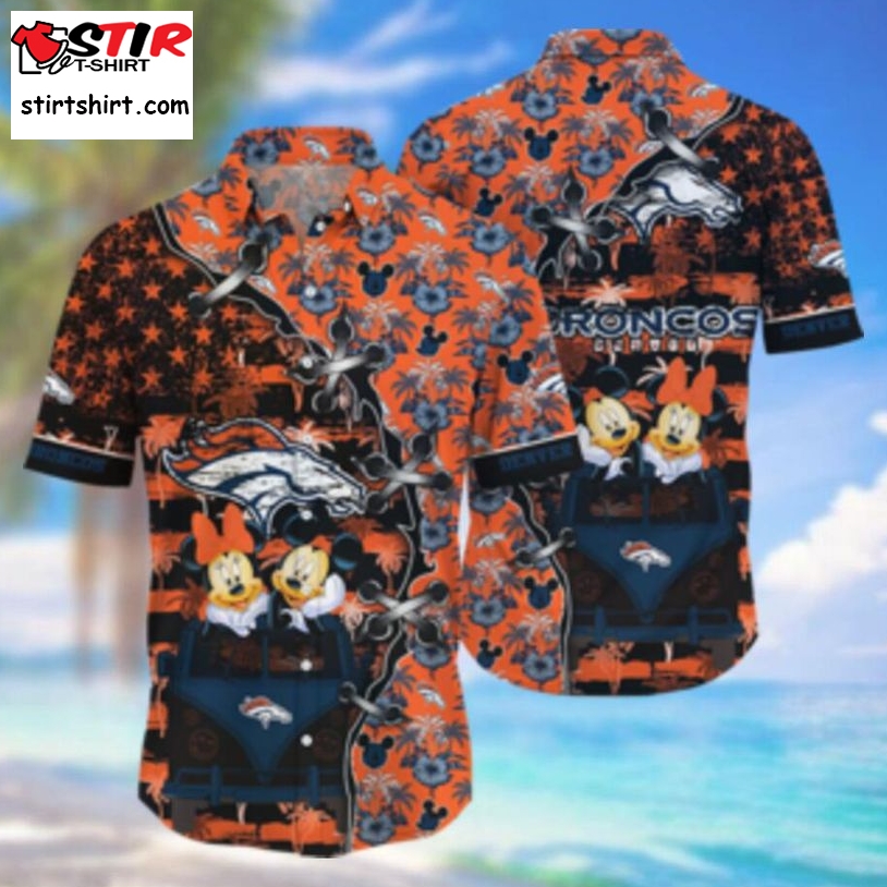Denver Broncos Hawaii Shirt Style Hot Trending 3D Hawaiian Shirt  Denver Broncos 