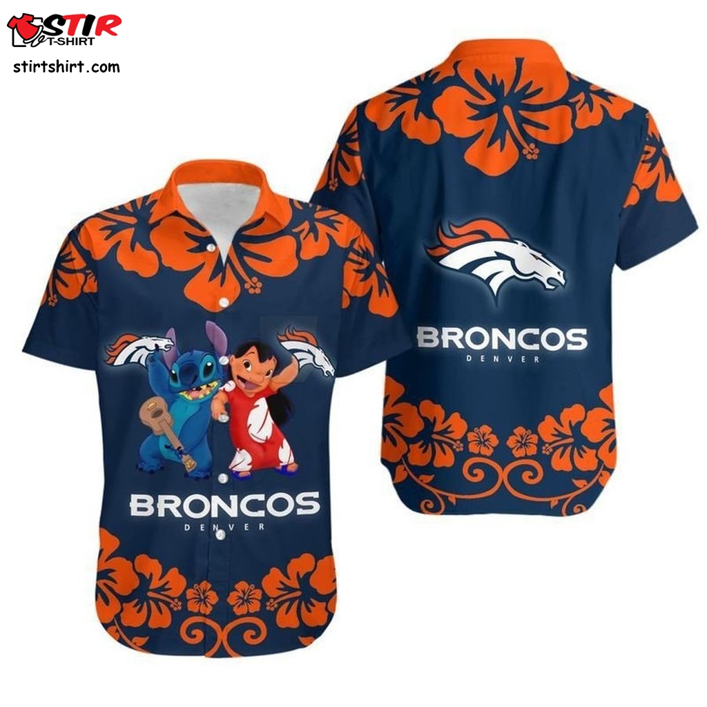 Denver Broncos Lilo And Stitch Hawaii Shirt And Shorts Summer Collection H97  Comic Book 