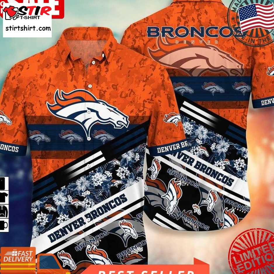 Denver Broncos Nfl Hawaii Shirt Short Style Hot Trending Summer Hawaiian Nfl V4  Denver Broncos 