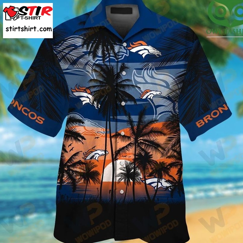 Denver Broncos Tropical Hawaiian Shirt  Denver Broncos 