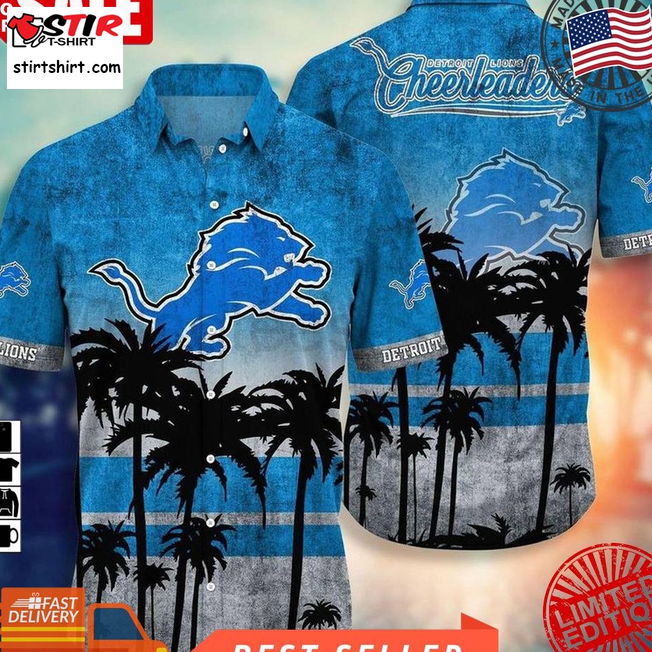 Detroit Lions Nfl Hawaii Shirt Short Style Hot Trending Summer Hawaiian Nfl V2  Detroit Lions 