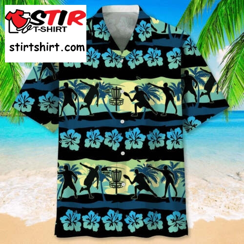 Disc Golf Nature Beach Hawaiian Shirts, Disc Golf Hawaii Aloha Shirts Short Slee  Golf s