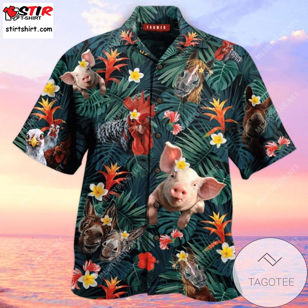 Discover Cool Amazing Farm Life Unisex Authentic Hawaiian Shirt 2023