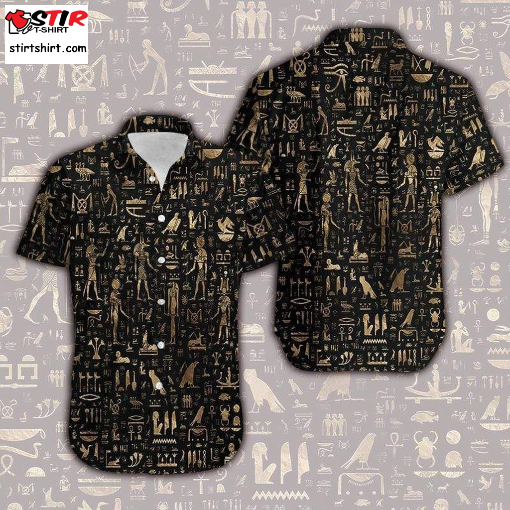 Discover Cool Hawaiian Aloha Shirts Ancient Egypt Pattern 402Dh  Flannel 