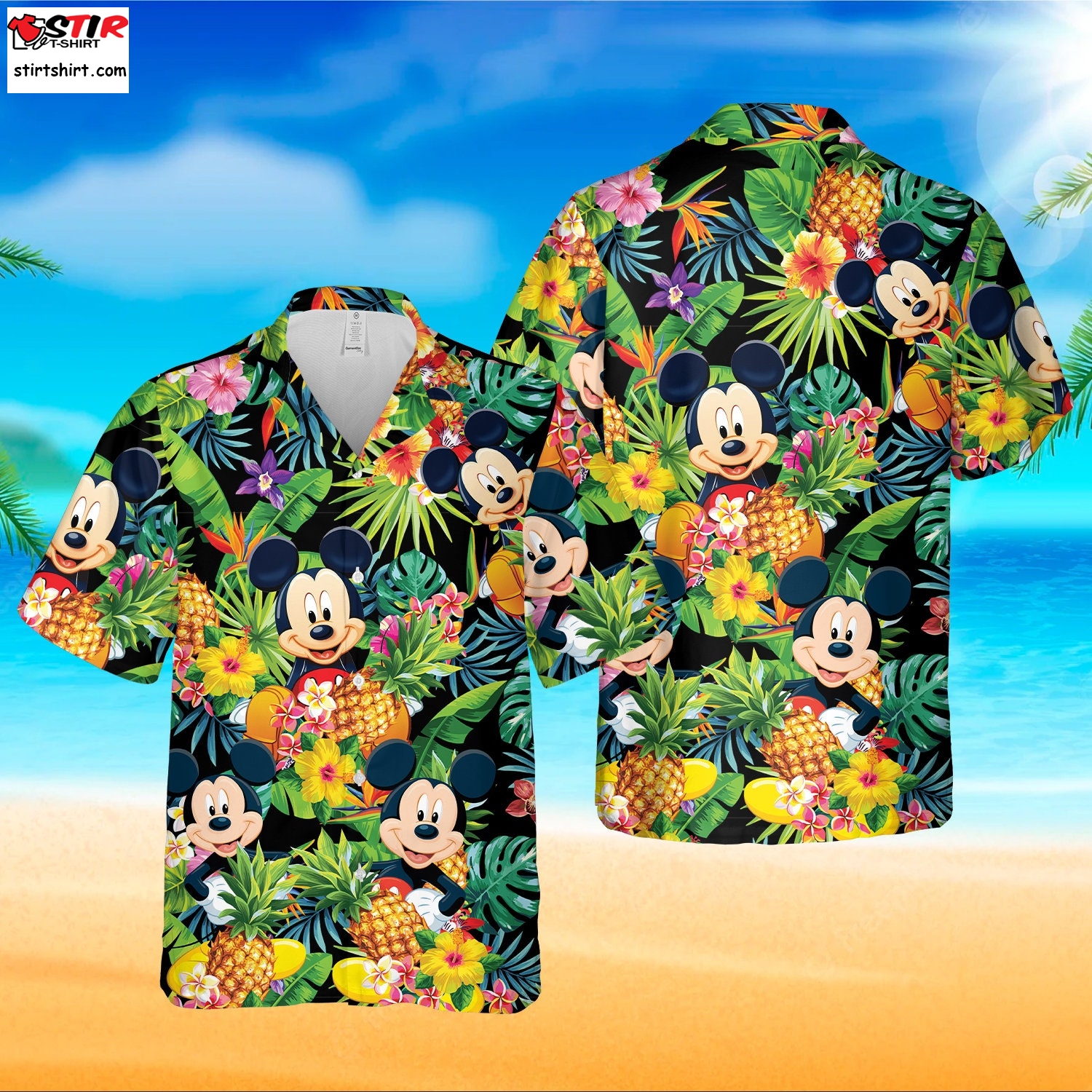 Disney Hawaiian Shirt Summer Beach Trip Family Women_S Mickey Mouse