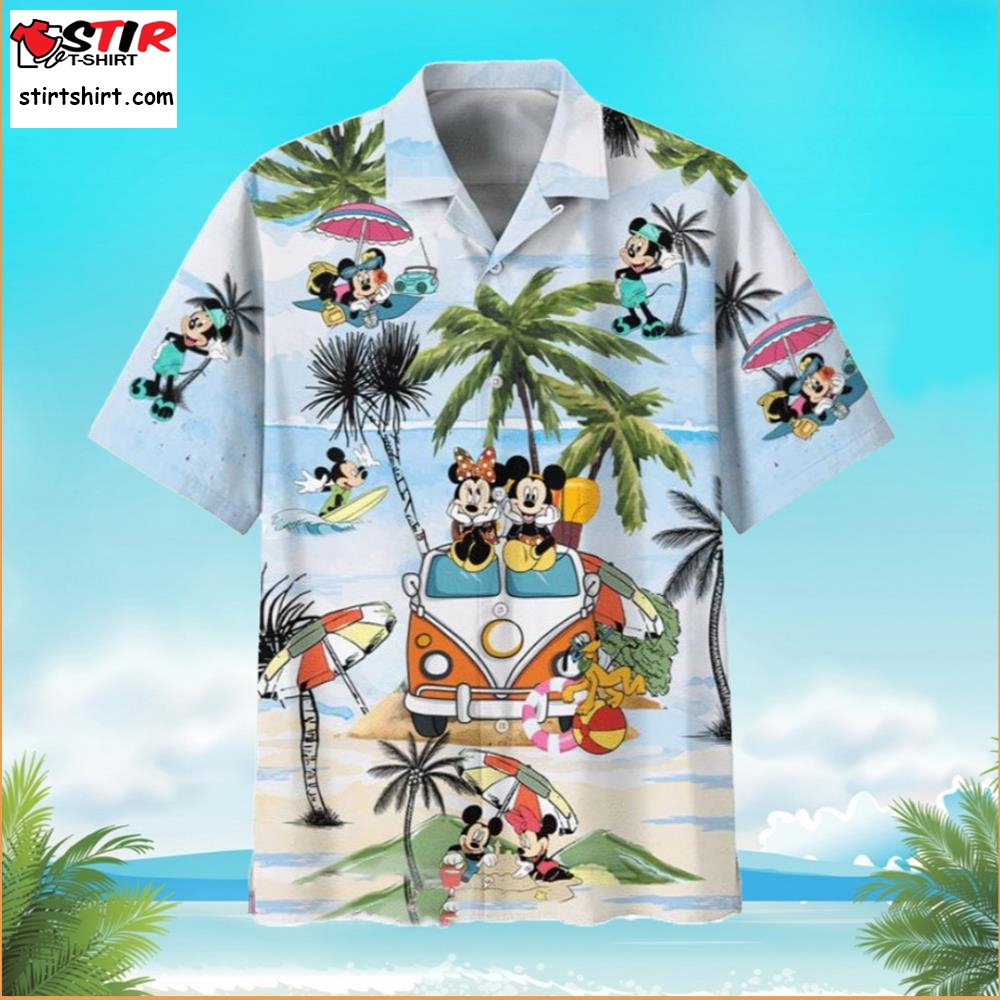 Disney Mickey And Minnie Summer Mickey Mouse Hawaiian Shirt