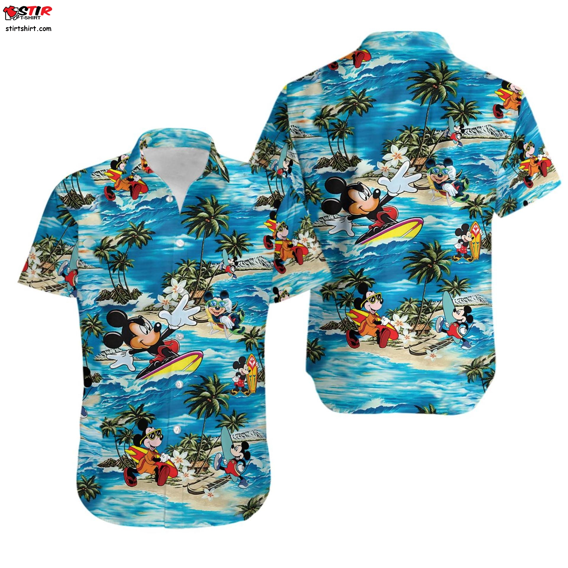 Disney Mickey Mouse Hawaiian Shirt, Mickey Mouse Hawaiian Shirt, Summer Trip Family Hawaiian Shirt