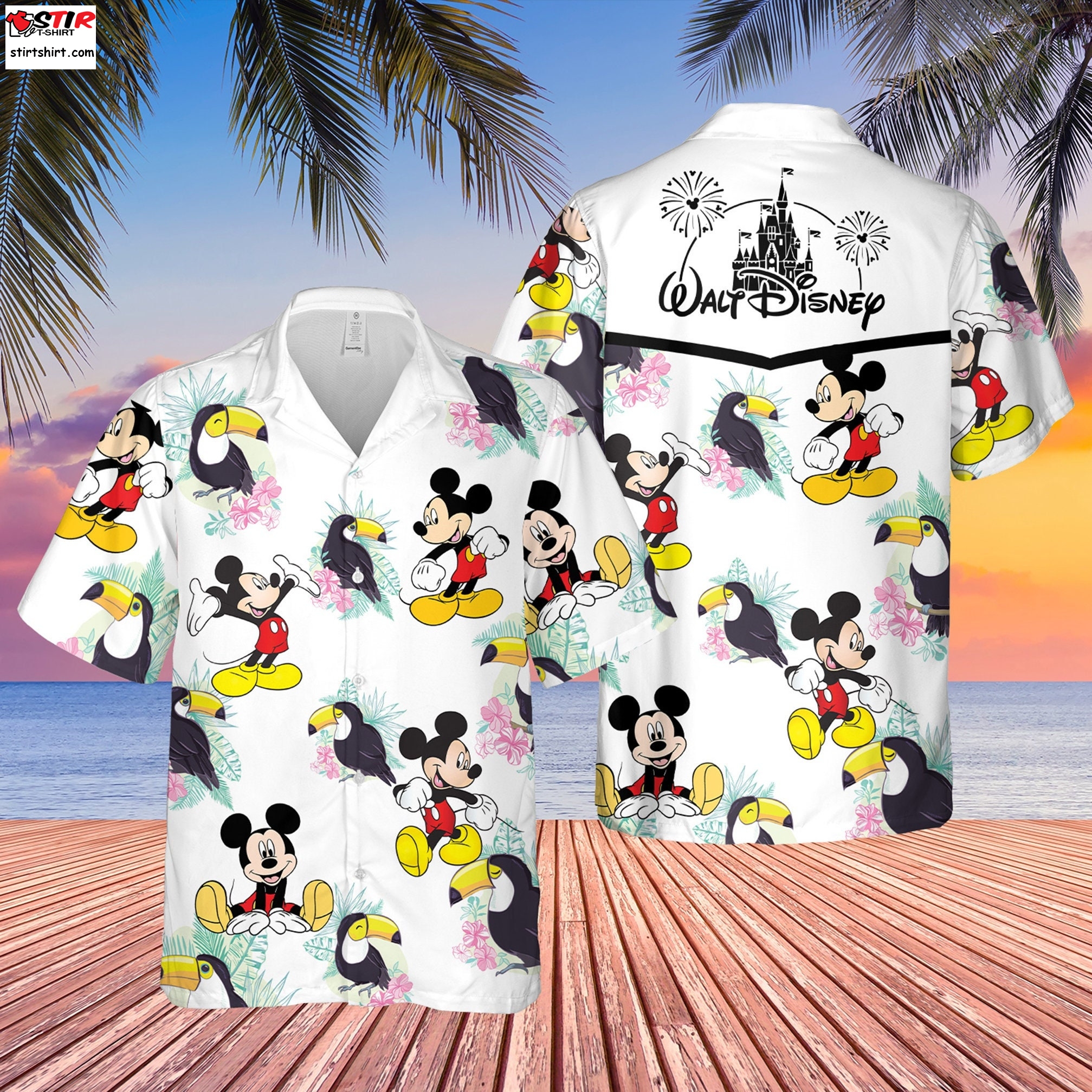 Disney Mickey Mouse Hawaiian Shirt, Vintage Mickey Hawaiian Shirt, Summer Beach Trip Family Hawaiian Shirt, Walt Disney Shirt H65