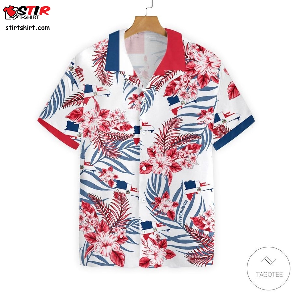 Dominican Proud Button Hawaiian Shirt  Kingpin  Marvel