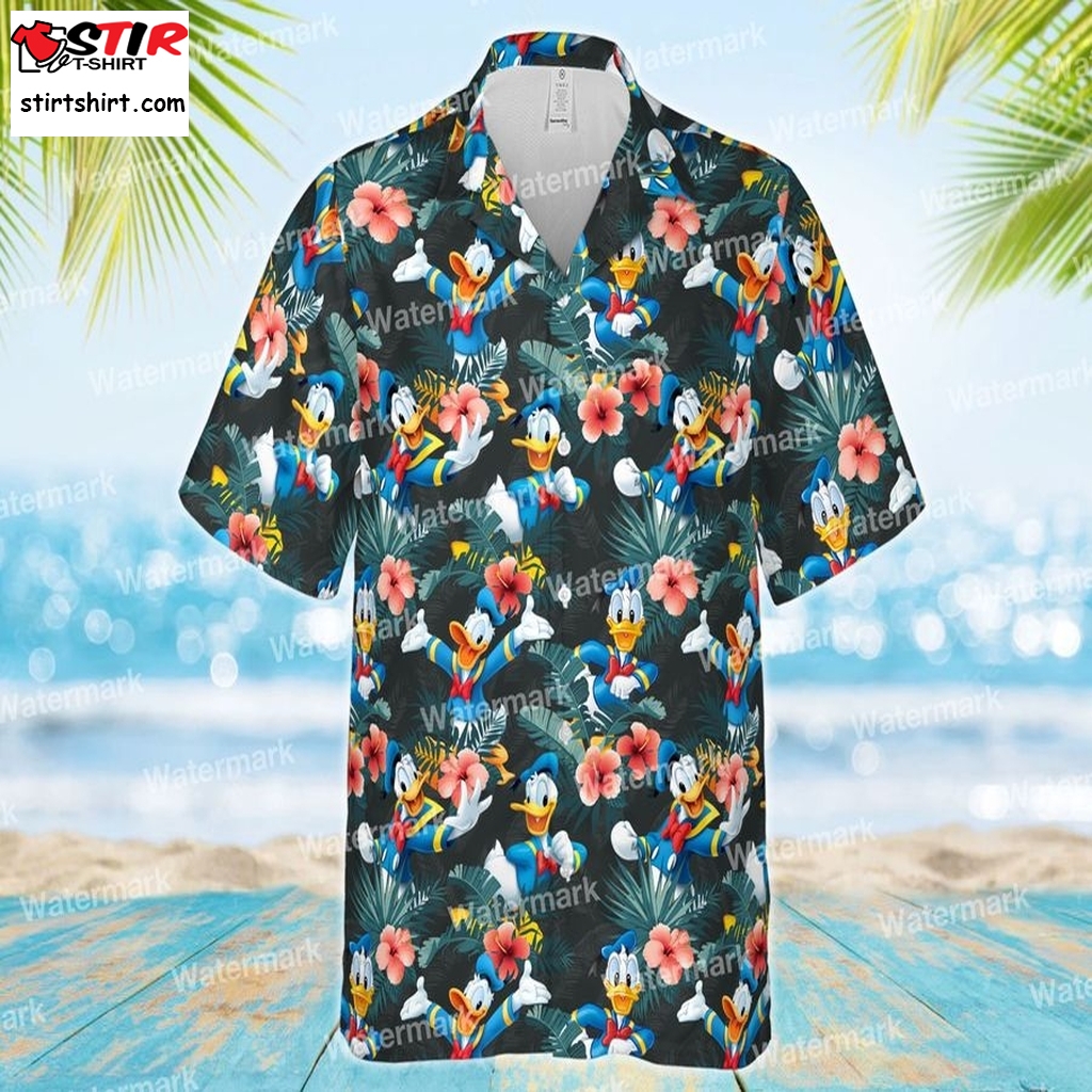 Donald Duck Disney Hawaiian Shirt, Disney Hawaiian Button Down, Donald Duck Hawaiian Shirt, Aloha Beach Shirts, Disney Goofy Hawaiian Shirt  Disney s