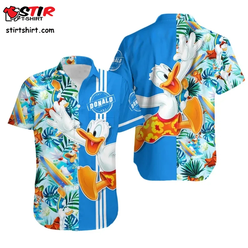 Donald Duck Disney Hawaiian Shirt, Donald Duck Shirthawaiian Shirt Flowers, Aloha Beach Shirts, Disney Summer Shirt  Disney s