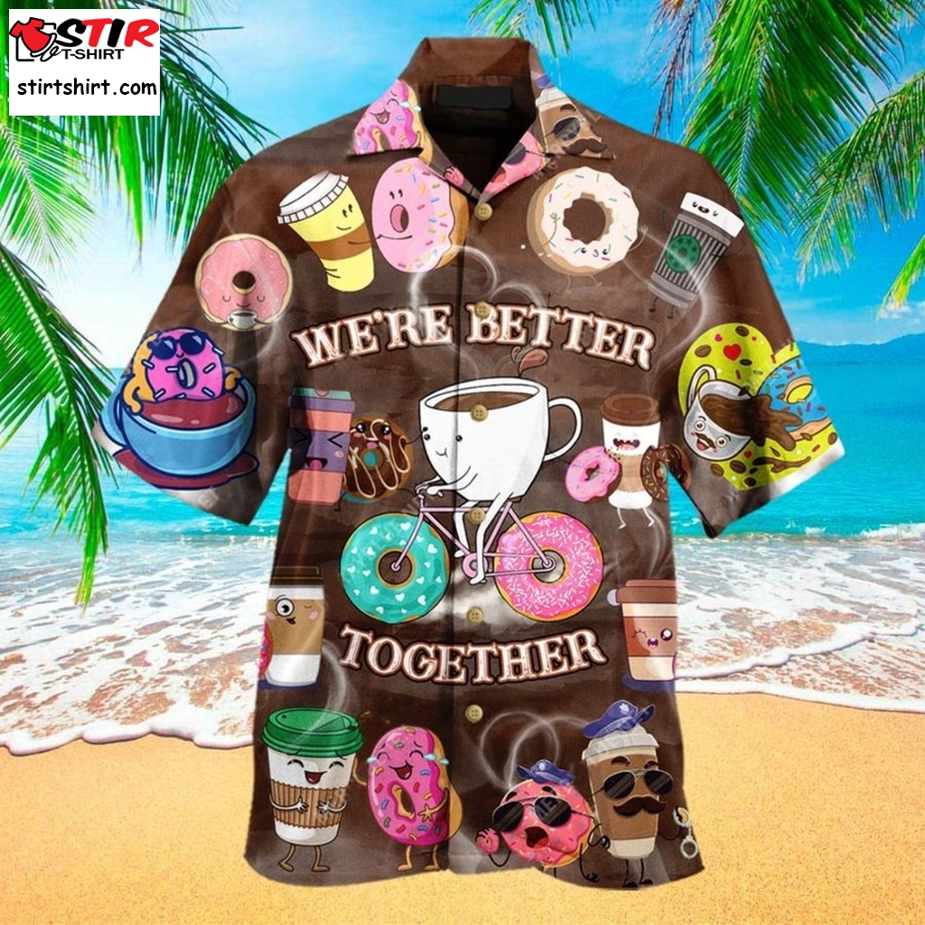Donut And Coffee Aloha For Donut Lovers For Summer Hawaii Shirt