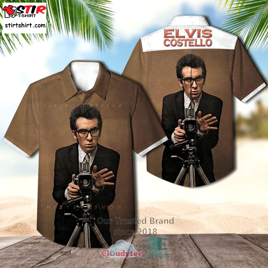 Elvis Costello This Year's Model Casual Hawaiian Shirt    Elvis 