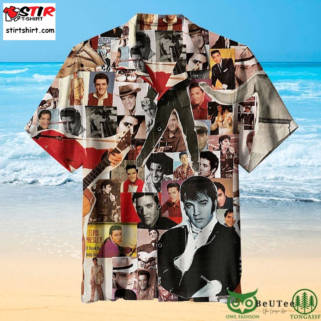 Elvis Presley Collage Universal Hawaiian Shirt  Elvis 