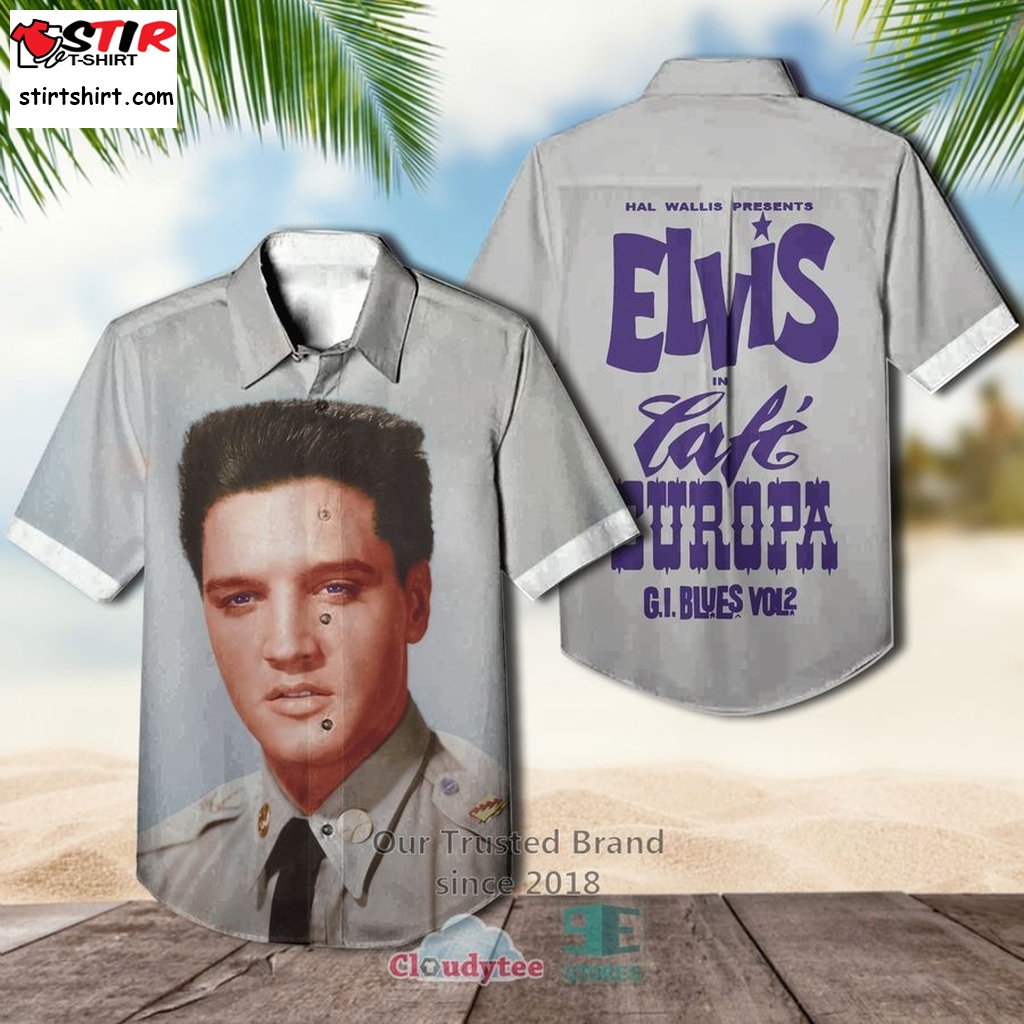 Elvis Presley Elvis In Cafe Europa Hawaiian Casual Shirt  