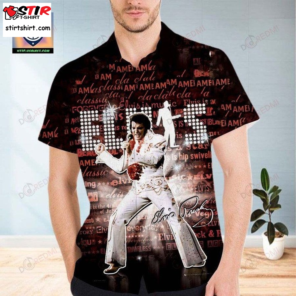 Elvis Presley Forever 3D Hawaiian Shirt