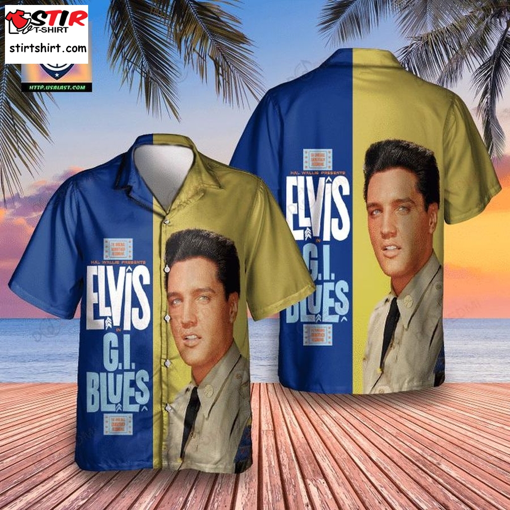 Elvis Presley Gi Blues Album Hawaiian Shirt