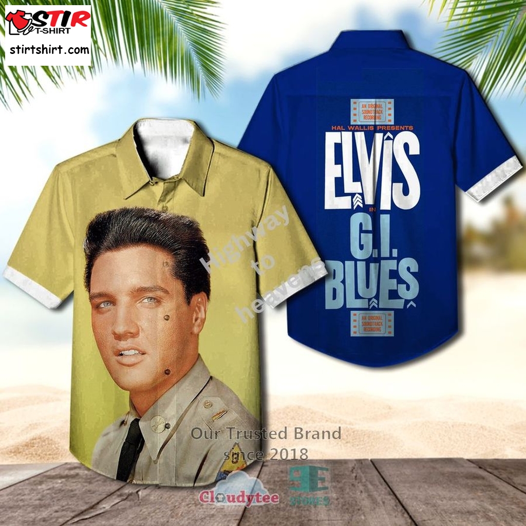 Elvis Presley Gi Blues Casual Hawaiian Shirt  
