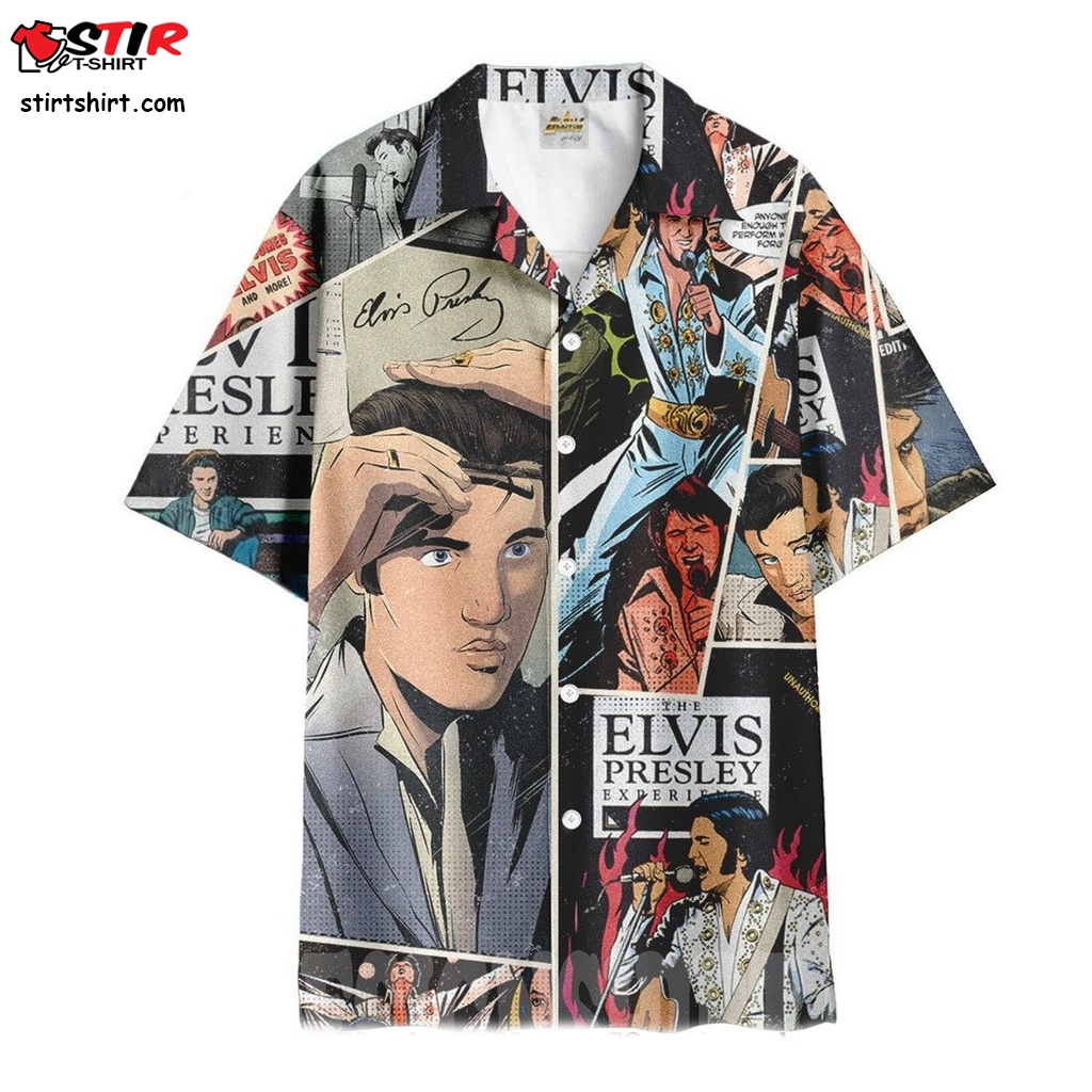 Elvis Presley Hawaiian Beach Shirt  Cartoon  Elvis s
