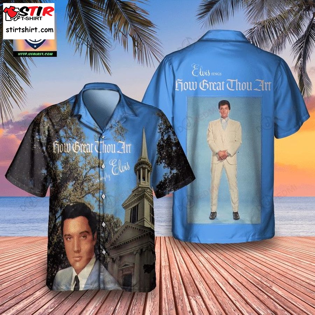 Elvis Presley How Great Thou Art Album Hawaiian Shirt