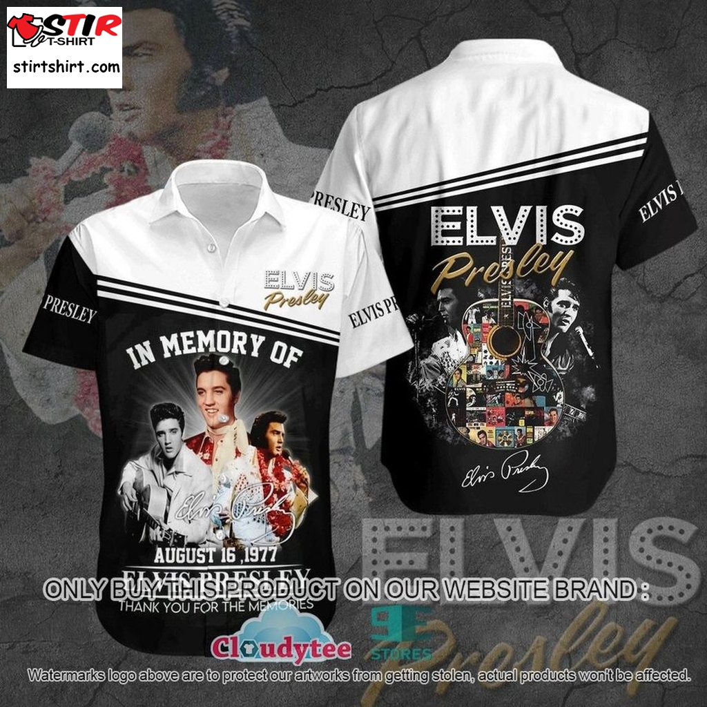 Elvis Presley In Memory Of August 16 1977 Hawaiian Shirt    Elvis s