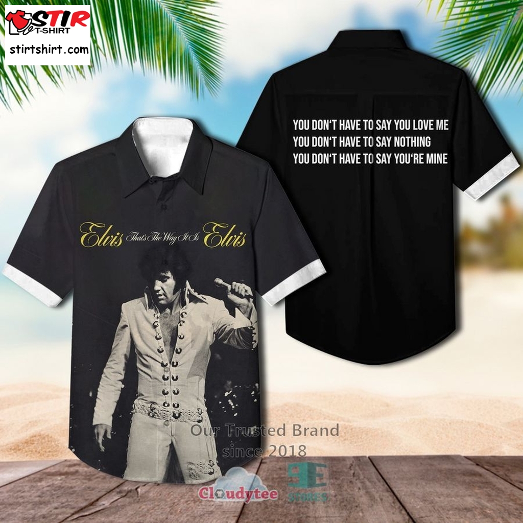 Elvis Presley That's The Way It Is Hawaiian Casual Shirt    Elvis s