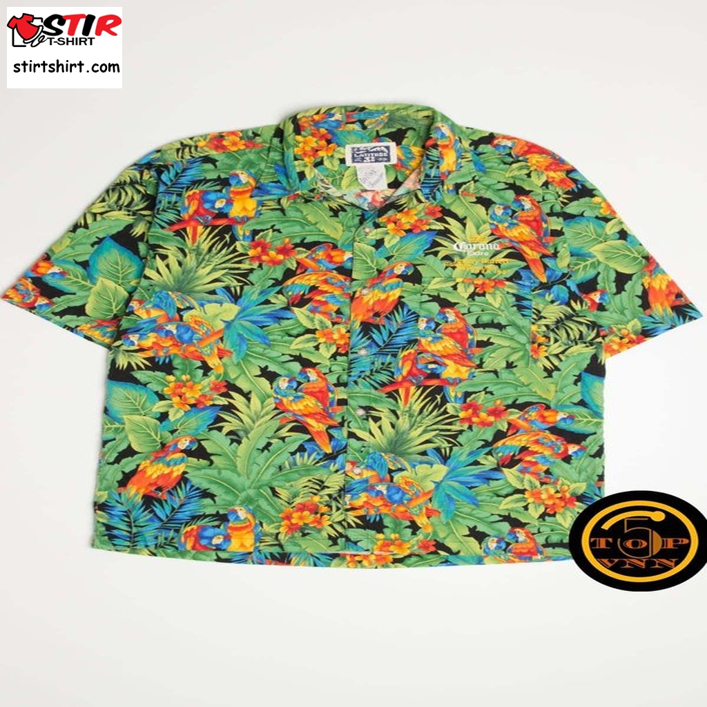 Embroidered Jimmy Buffett Tour 1997 Hawaiian Shirt And Shorts