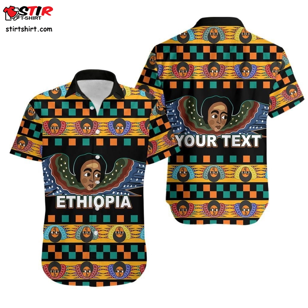 Ethiopia Hawaiian Shirt Ethiopian Church Angels Black Lt6_1   Kingpin