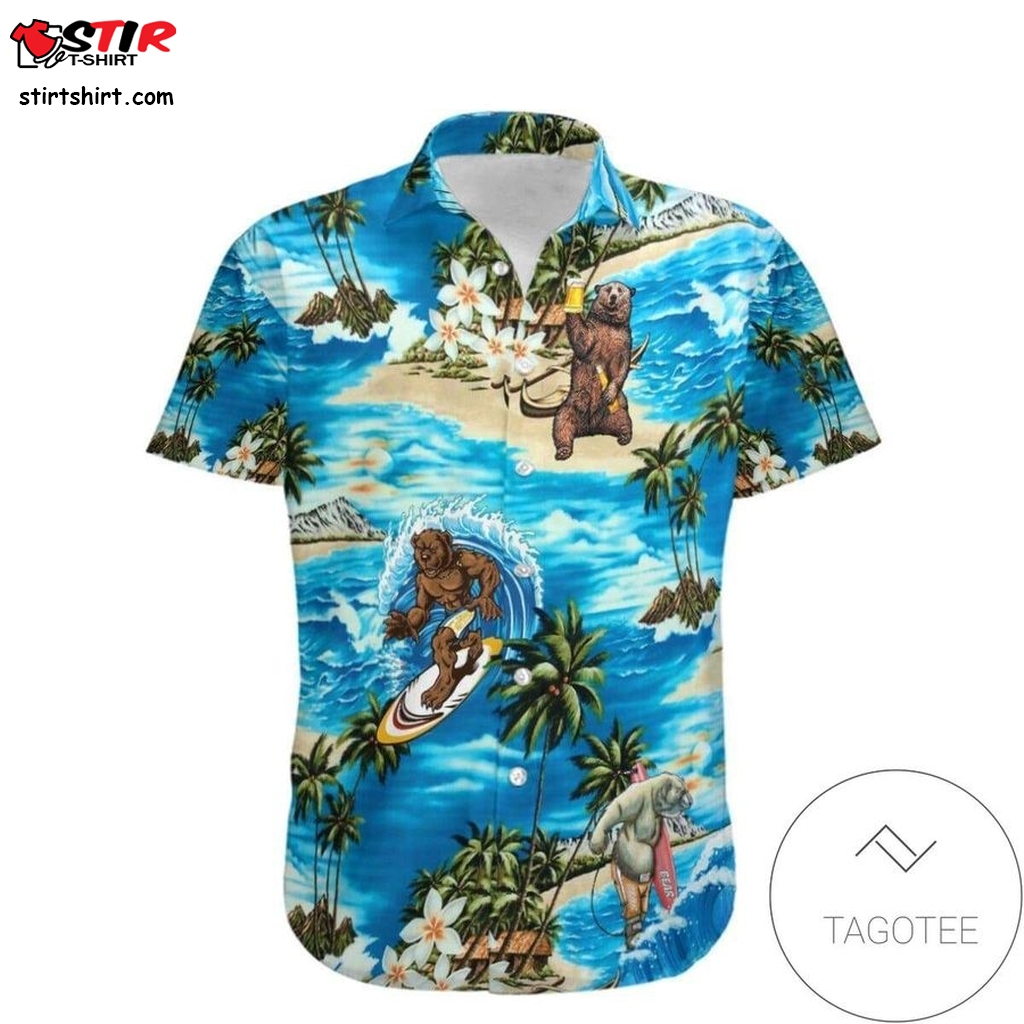 Find Camping Love Bear Hawaiian Aloha Shirts   Outfit Men