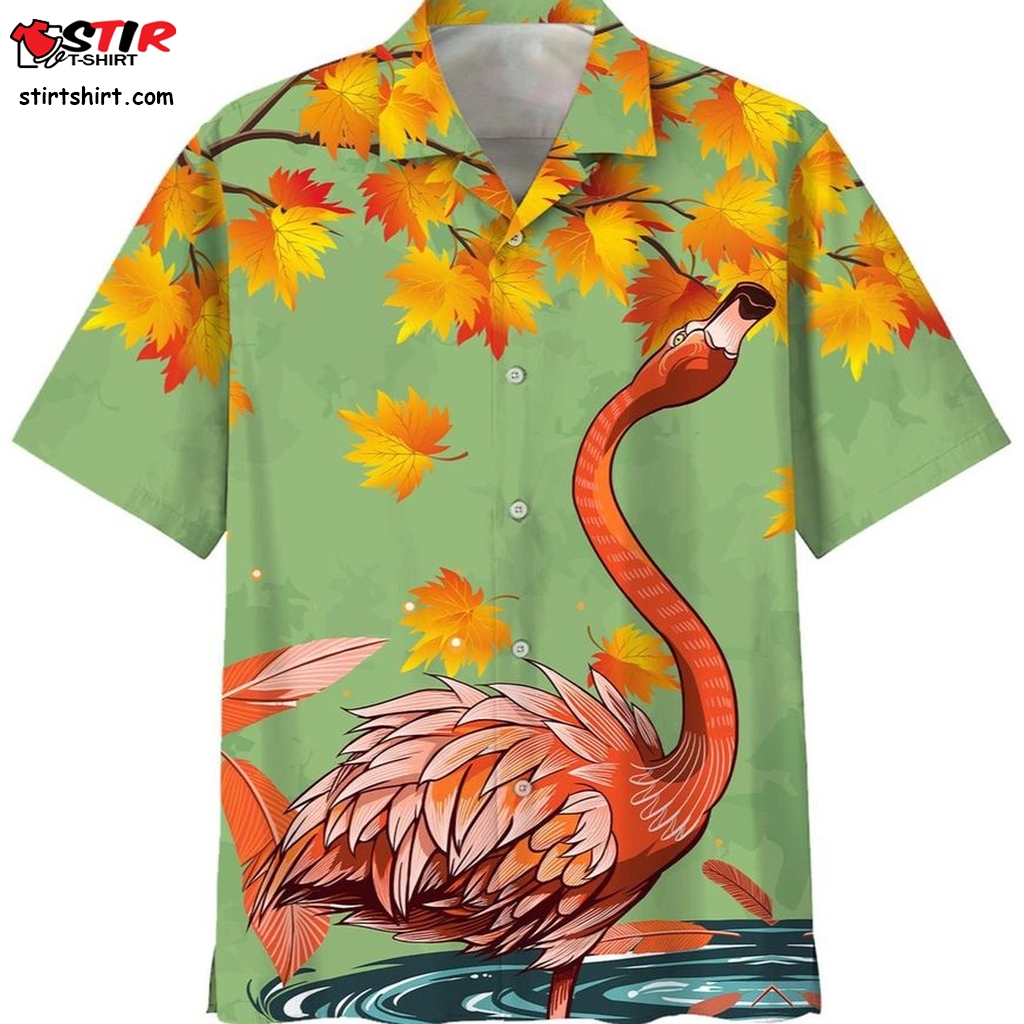 Flamingo Autumn Hawaiian Shirt  Child 
