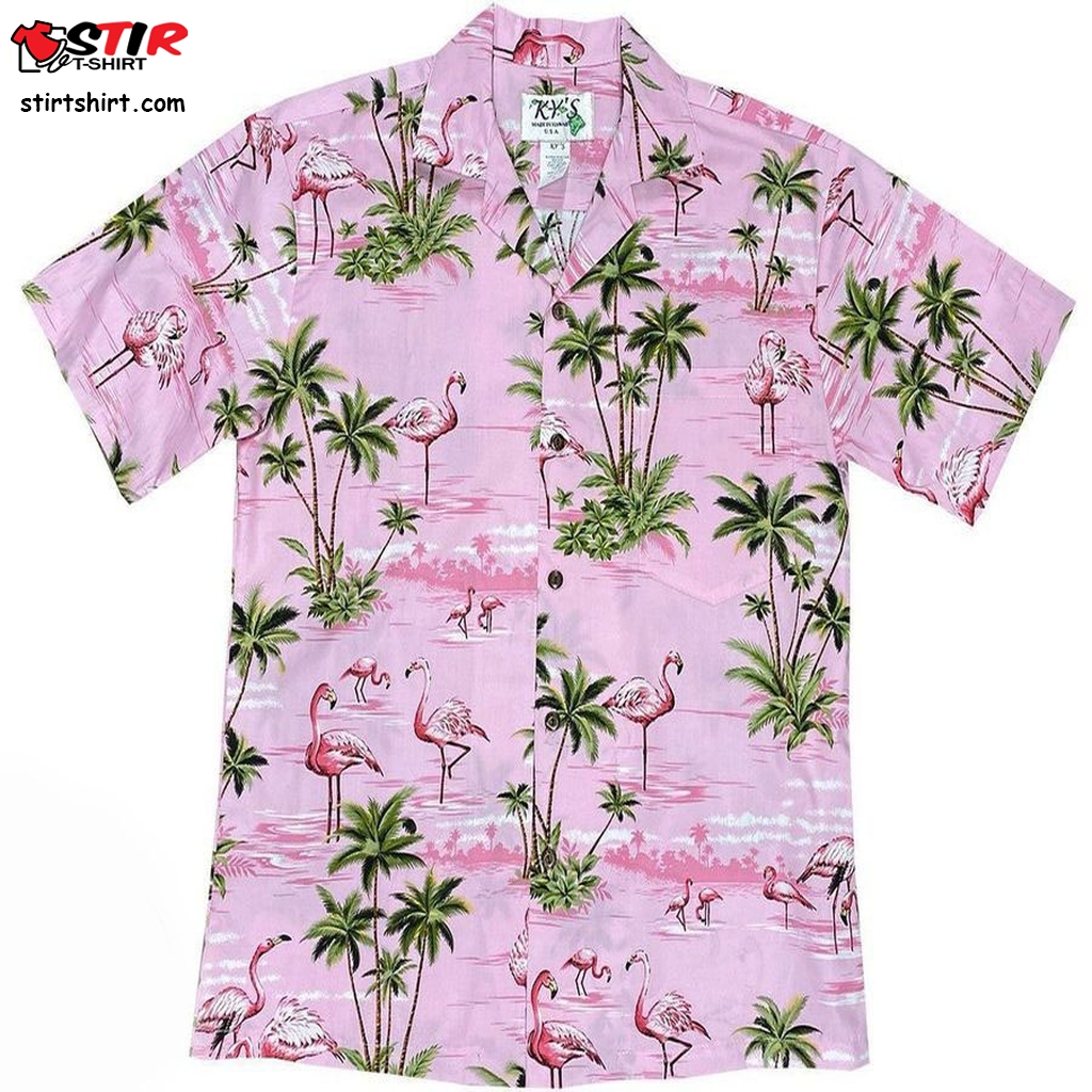 Flamingo Island Pink Hawaiian Shirt