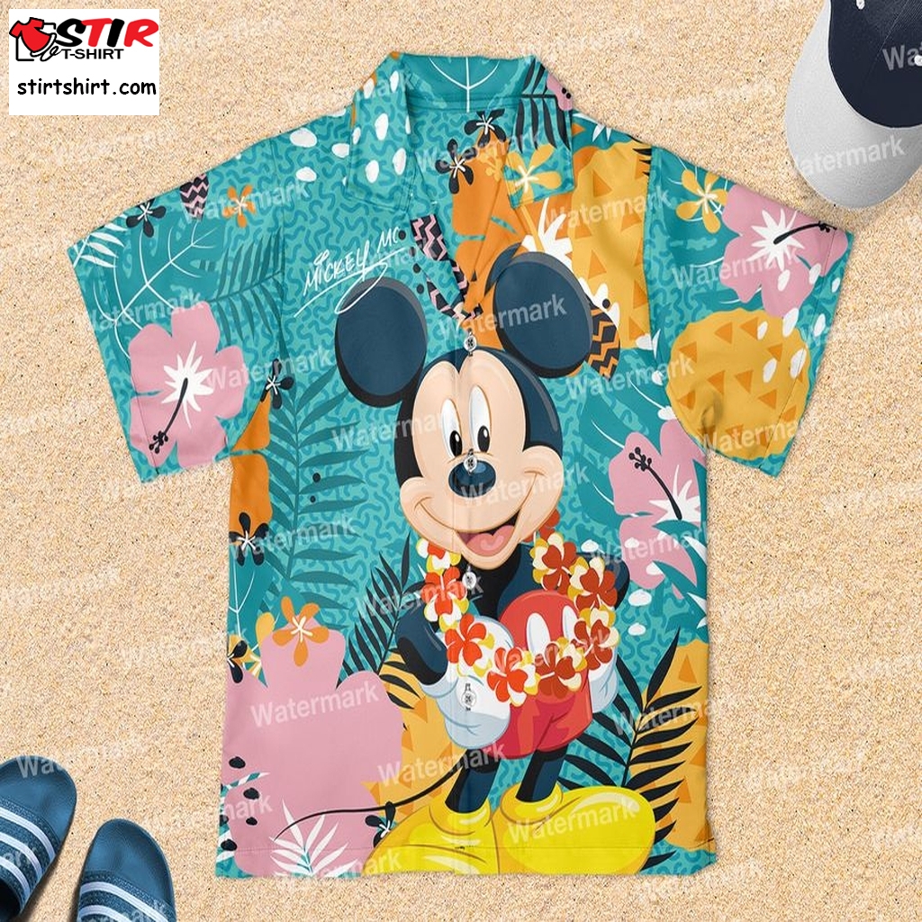 Floral Hawaiian Shirt, Mickey Mouse Hawaiian Shirt, Stitch Aloha Outfit, Donald Duck Hawaiian Shirt, Disney Goofy Hawaiian Shirt  Disney s
