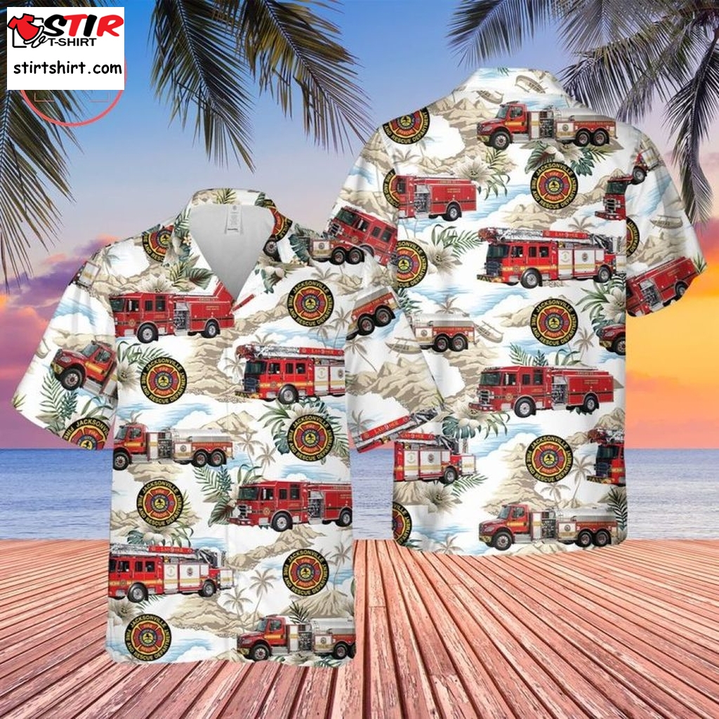 Florida Jacksonville Fire And Rescue Department Hawaiian Shirt  Rescue Rangers 