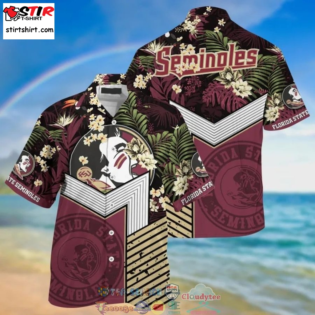 Florida State Seminoles Ncaa Tropical Hawaiian Shirt And Shorts  Saleoff  Nc State 