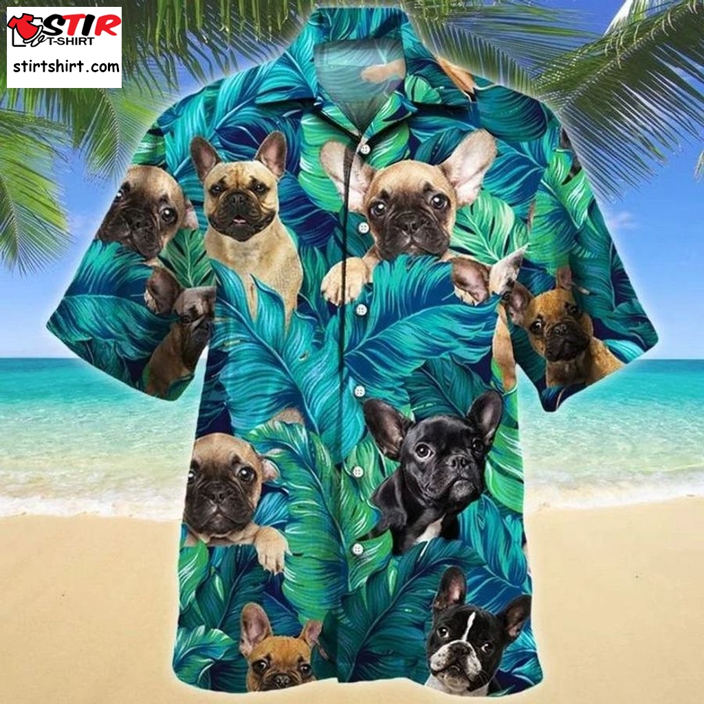 French Bulldog Dog Hawaiian Shirt  How To Tie A  In The Front