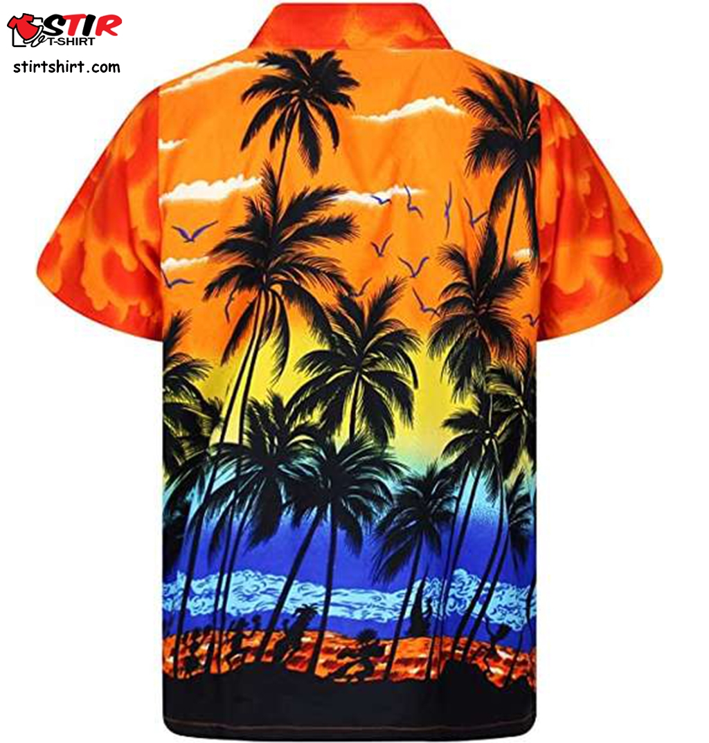 Funky Amazon Hawaiian Shirt For Men, Casual Front Pocket Button Down